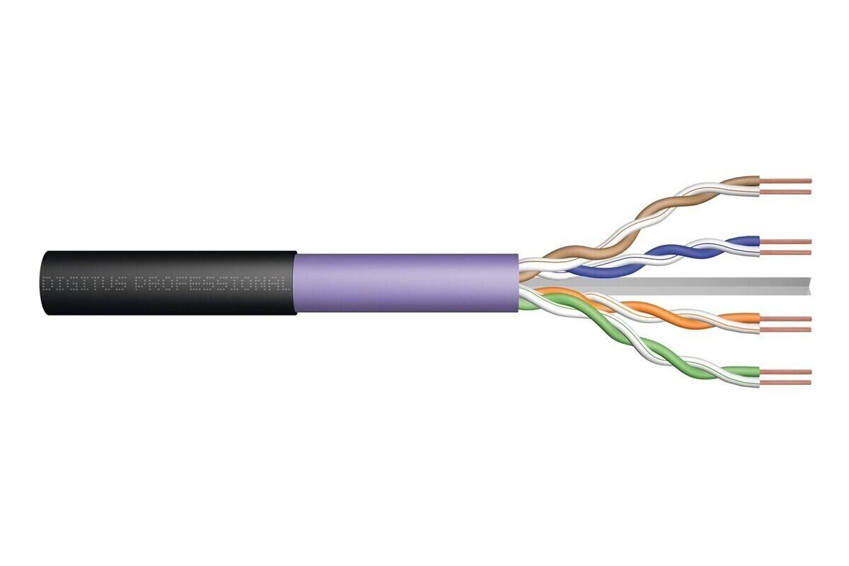 Photos - Ethernet Cable Digitus Patch Cable CAT6 500m Black 