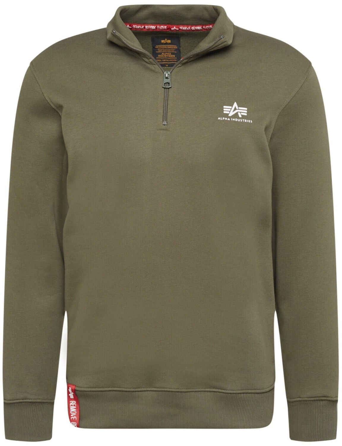 Alpha Industries Half Zip Sweatshirt green (108308-142)