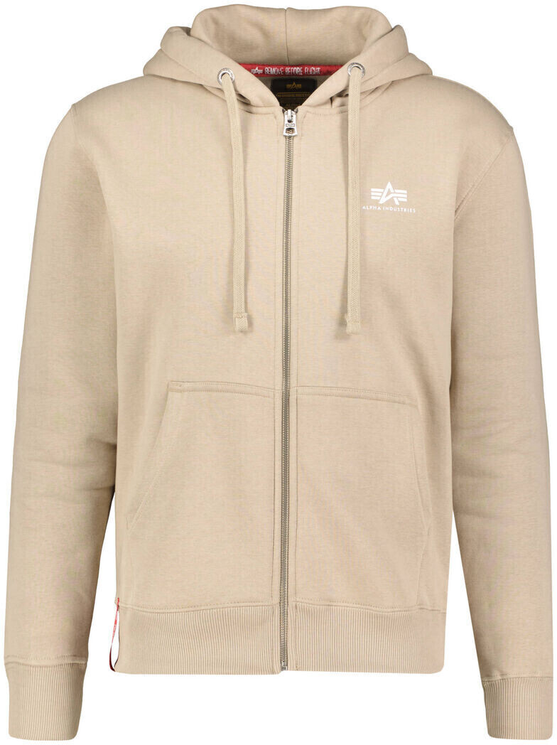 Alpha Industries Basic Zip Sl Hoodie beige (118342-679)
