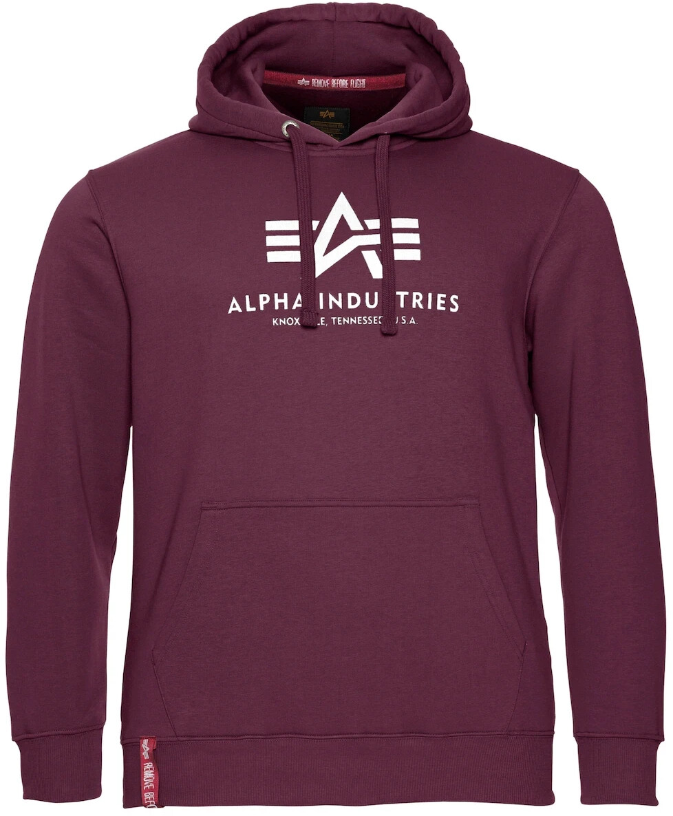 Alpha Industries Basic Hoodie Lila deep maroon (178312-021)
