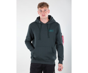 Alpha industries back print hoodie petrol online