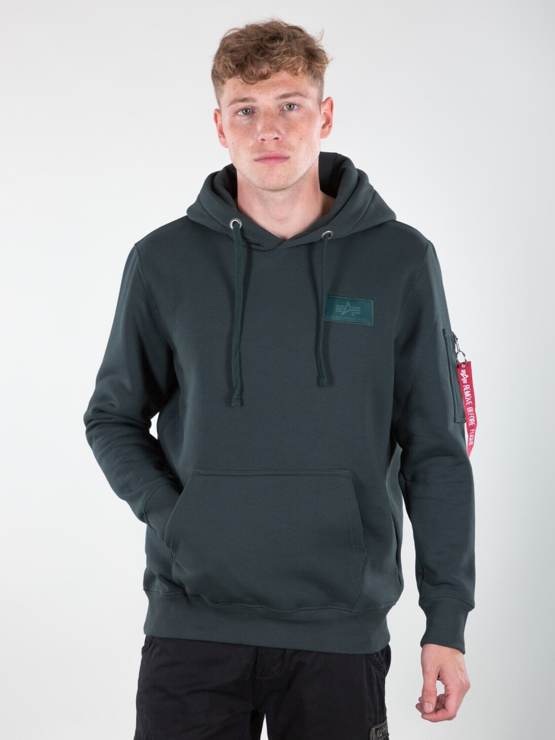 Alpha industries hoodie dark petrol shop