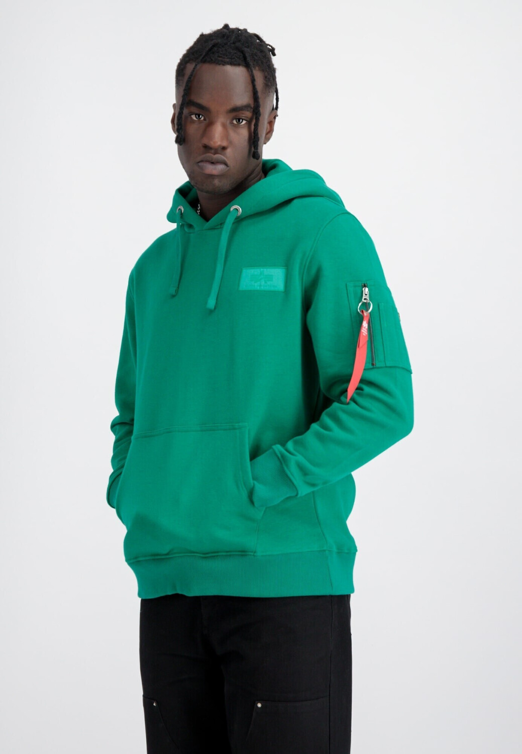 Alpha industries hoodie dark petrol cheap