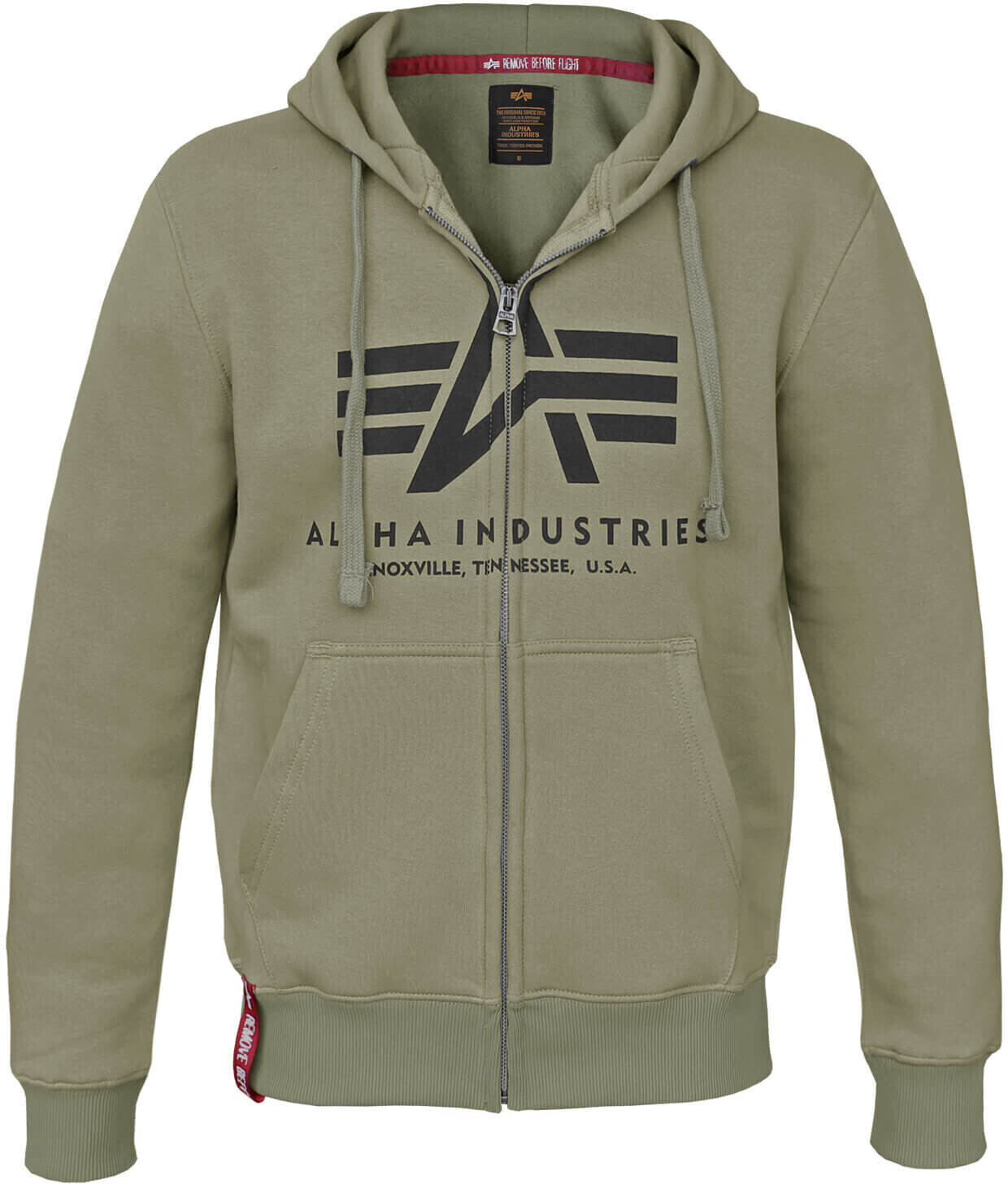 Alpha Industries Basic Full Zip Sweatshirt green (178325-011)