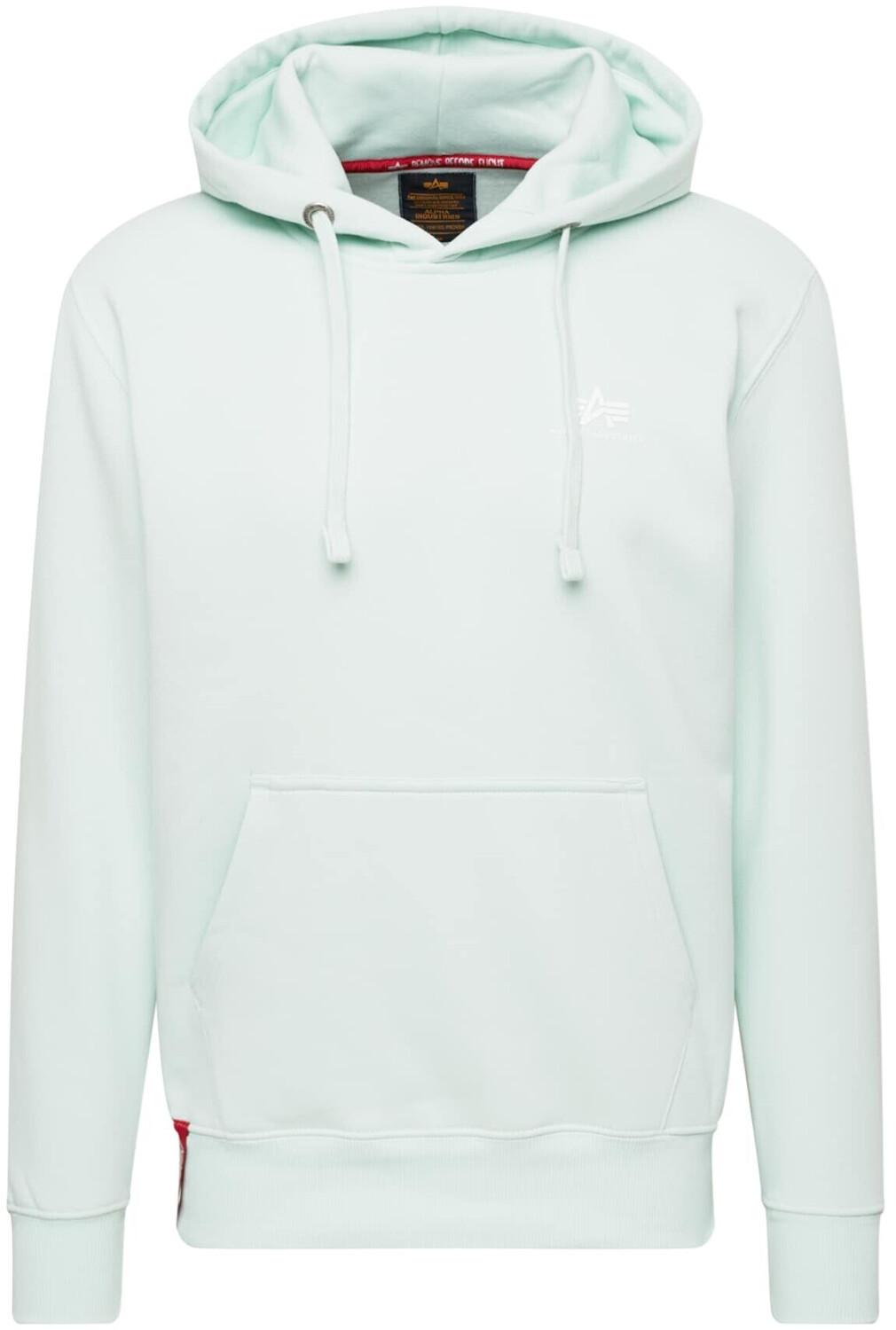 Alpha Industries Basic Small Logo Hoodie green (196318-043)
