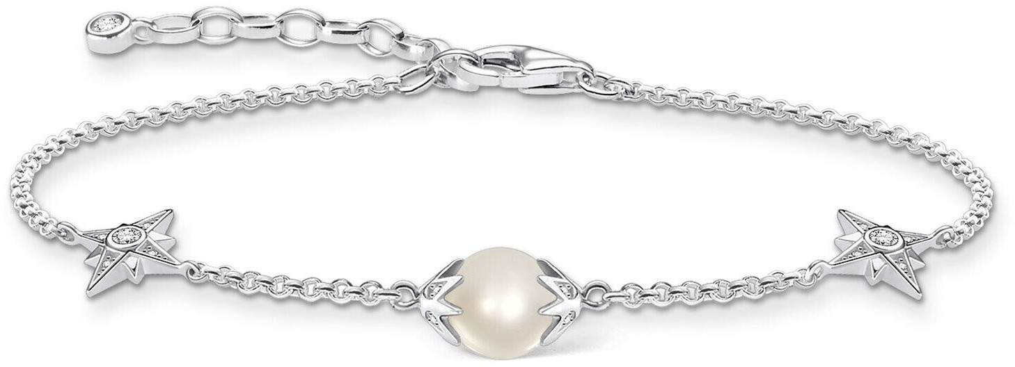 Thomas Sabo Bracelet Pearl with Stars silver