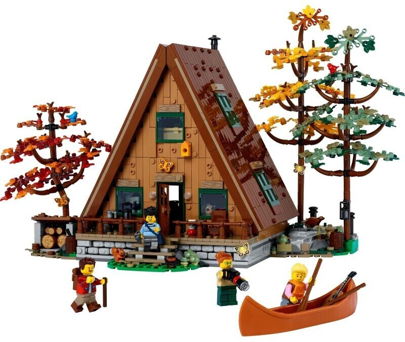 Lego ideas 21338 baita, kit modellino casa da costruire per adulti