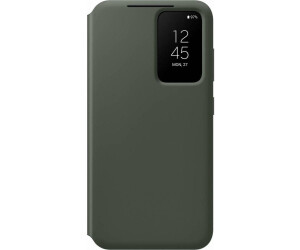 Housse Originale Samsung Galaxy S23 Plus avec Fenêtre d'Affichage et Porte-carte,  Clear View Cover - Vert - Français