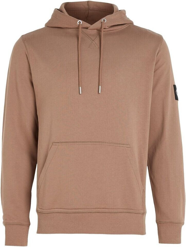 Calvin Klein Organic Cotton Badge Hoodie (J30J314036) brown