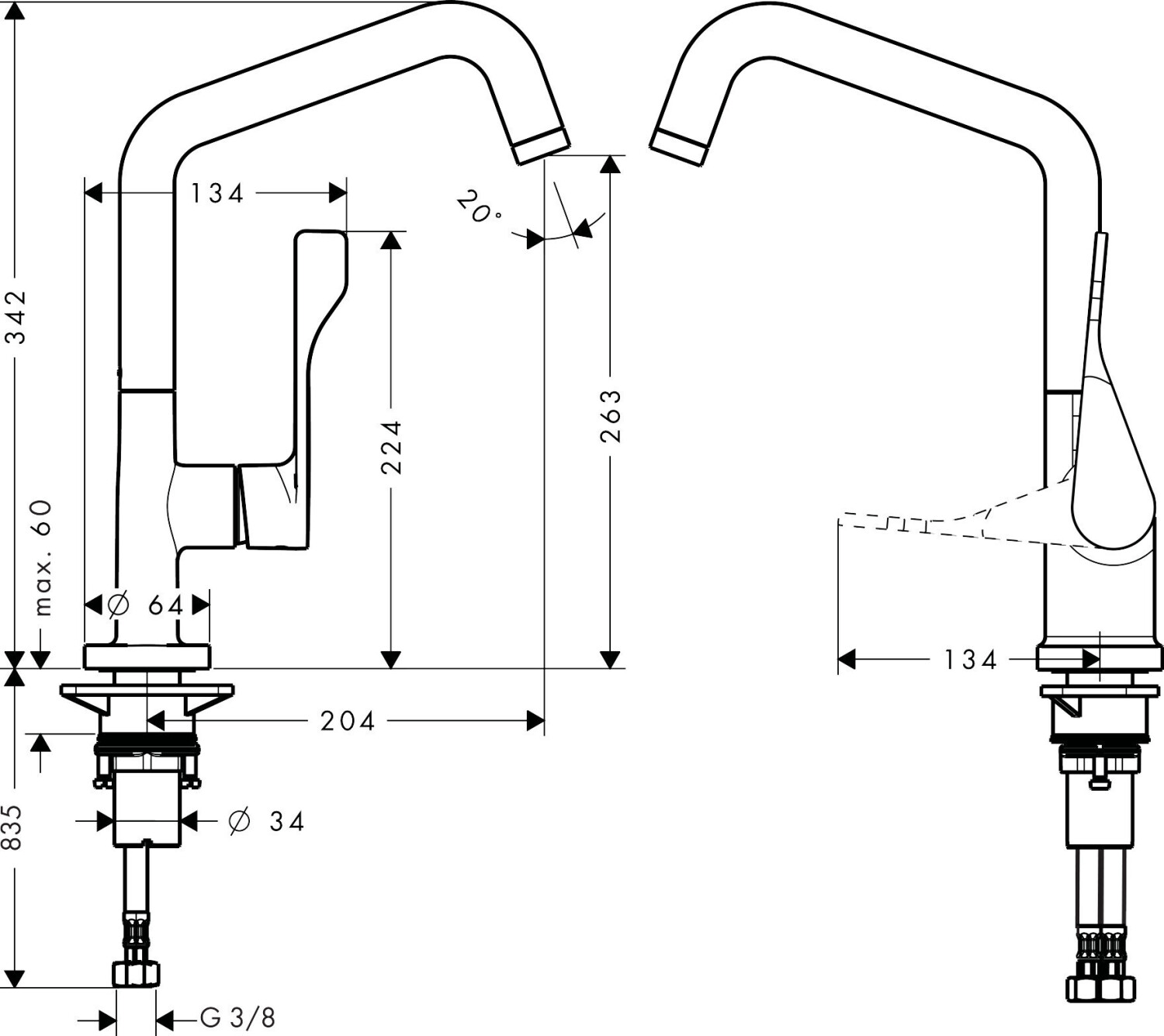 Axor Cittero 260 (39850340)