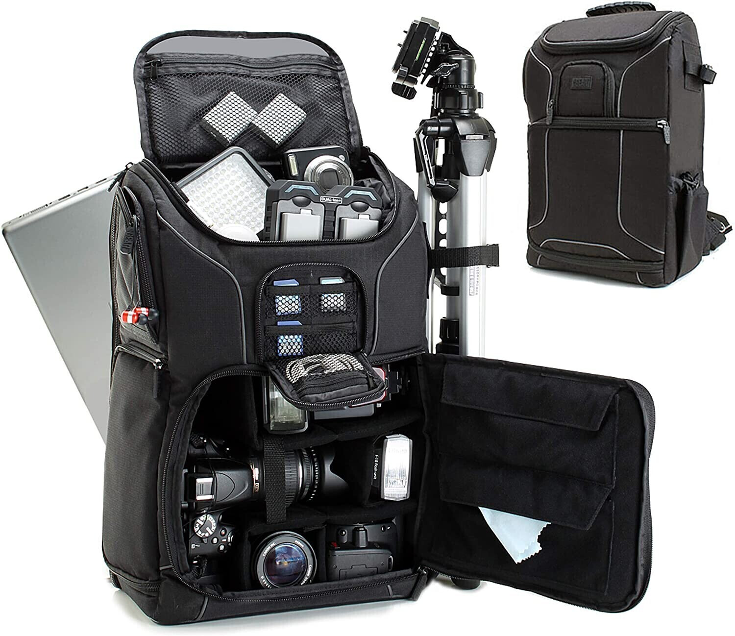 USA Gear S17 DSLR Camera Backpack Black