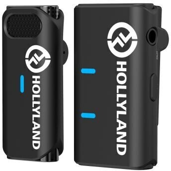 Microphone Hollyland Micro Cravate sans Fil - - Lark M1, Annulation bruit,  20H Utilisation, 200m portée, Pour DSLR Caméra iPhone Android Noir