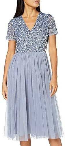 Maya Deluxe Robe Midi (AZ2617MIDI-PC) dusty blue