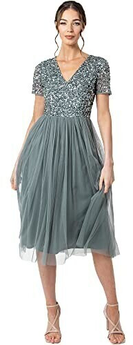 Maya Deluxe Robe Midi (AZ2617MIDI-PC) fog green