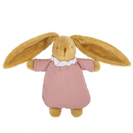 Trousselier Lapin nid d'ange avec hochet vieux rose 20 cm (V6341 60)
