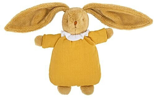 Trousselier Lapin Nid d'Ange doudou avec hochet moutarde 20 cm (V6341 62)