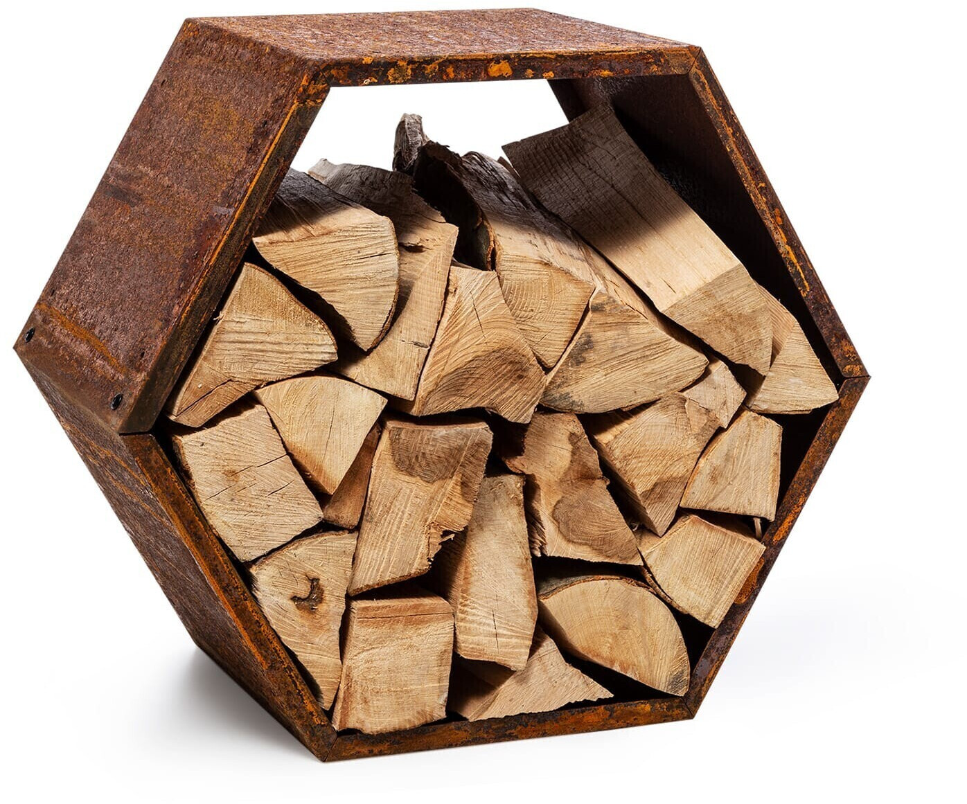 Blumfeldt Firebowl Hexawood (50,2x58x32cm) brown