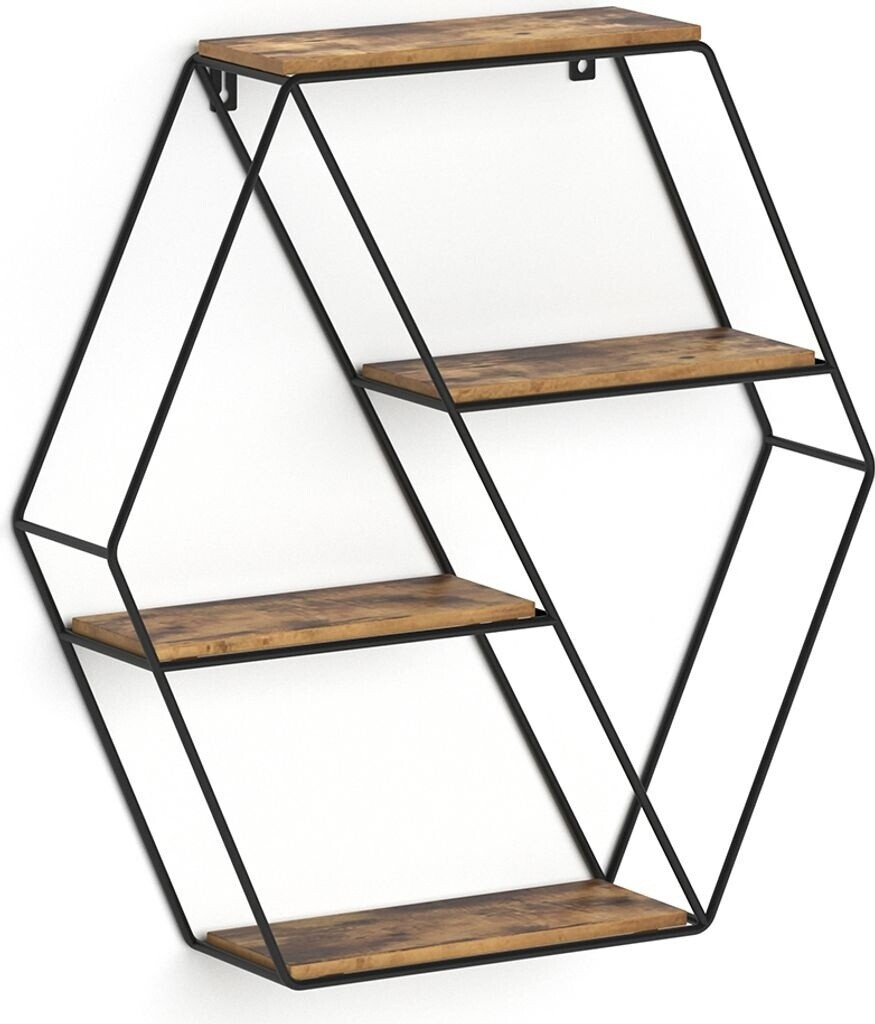 VICCO Wall shelf Fyrk black 51x 52x 11 cm