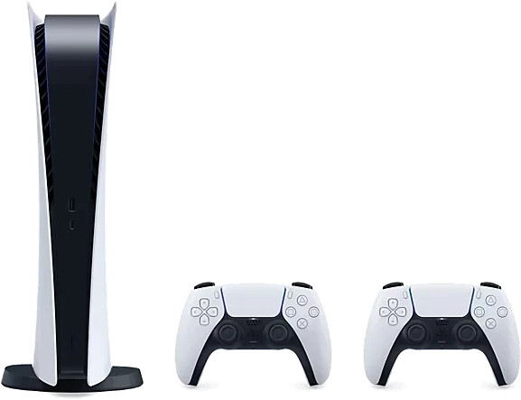 Sony PlayStation 5 (PS5) Digital Edition + 2 DualSense Wireless Controller  a € 529,90 (oggi)