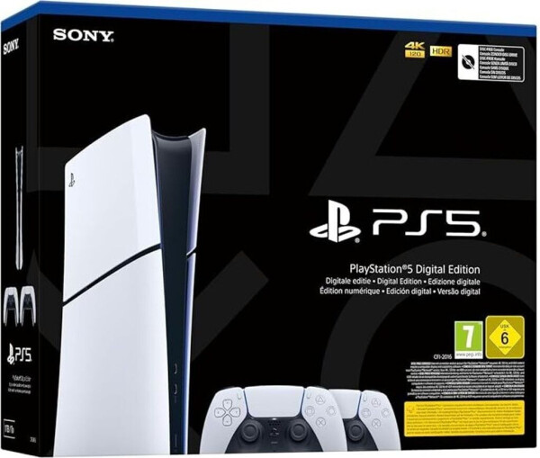 Sony PlayStation 5 (PS5) Digital Edition + 2 DualSense Wireless Controller, Bild 2