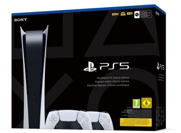 Sony PlayStation 5 (PS5) Digital Edition + 2 DualSense Wireless Controller, Bild 6