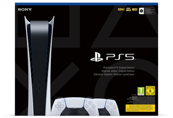 Sony PlayStation 5 (PS5) Digital Edition + 2 DualSense Wireless Controller, Bild 7