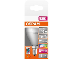Osram RGBW + remote control LED lamp Dimmable CCT matt color changing E14  5.5W 470lm 2700K warm white # multicolored a € 8,66 (oggi)