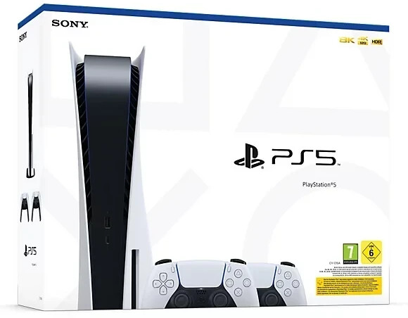 Sony PlayStation 5 (PS5) + 2 DualSense Wireless Controller a € 689,00, Febbraio 2024