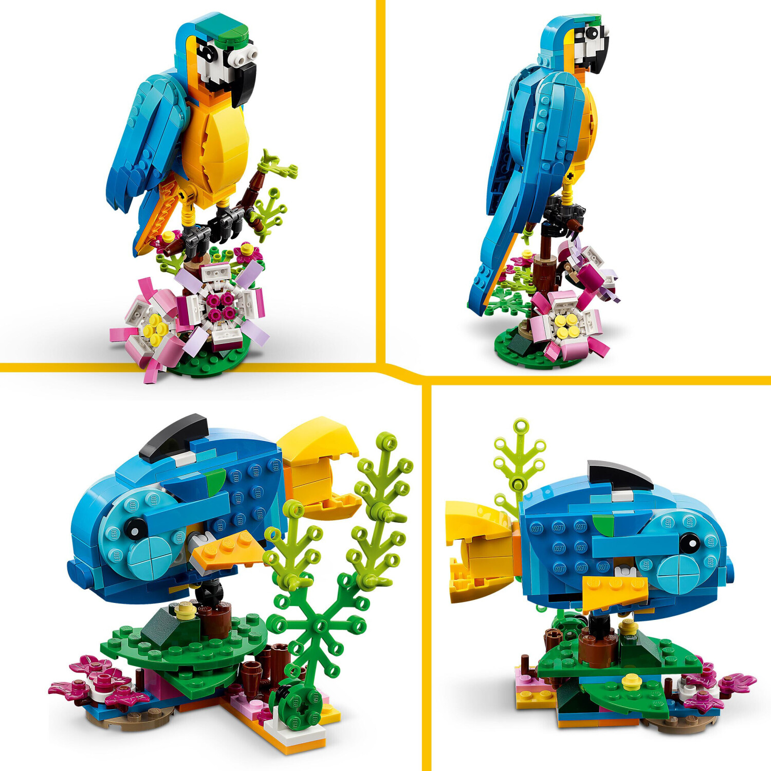LEGO Creator Le Perroquet Exotique 31136 LEGO : la boîte à Prix Carrefour