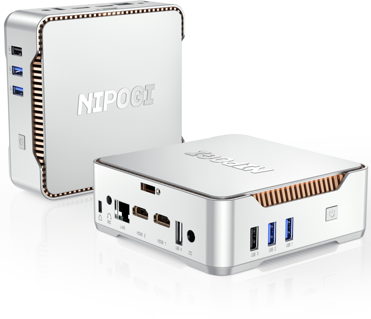 NiPoGi Mini PC,12GB DDR4/256GB M.2 SSD - eTeknix