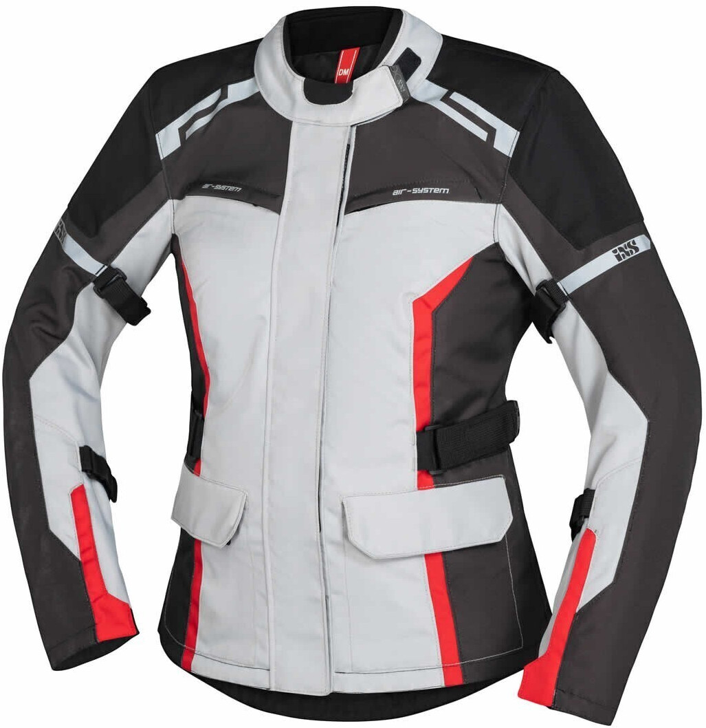 IXS Evans-ST 2.0 Lady Jacket light grey/grey/red