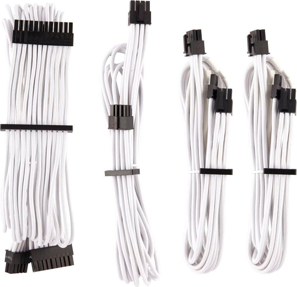 Corsair Premium Individually Sleeved PSU Cables Starter Kit Type 4 Gen 4 - White