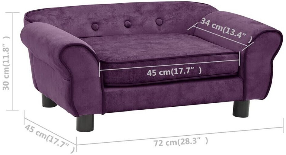 vidaXL Canapé pour chien 171041