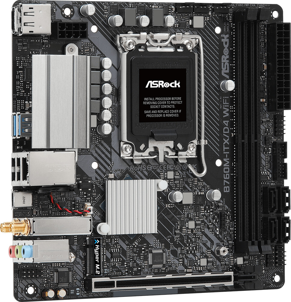 Asrock B760M Steel Legend WiFi - Carte mère Micro-ATX - Socket