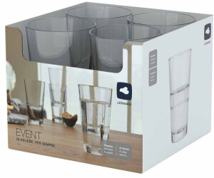 Boer Uitdaging landen Leonardo EVENT Trinkglas Stapelglas XL 550 ml 4er Set ab 15,95 € |  Preisvergleich bei idealo.de