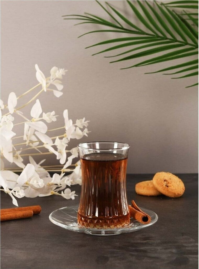 Pasabahce Pasabahce Elysia tea glass set of 12 pieces with saucers - view 13