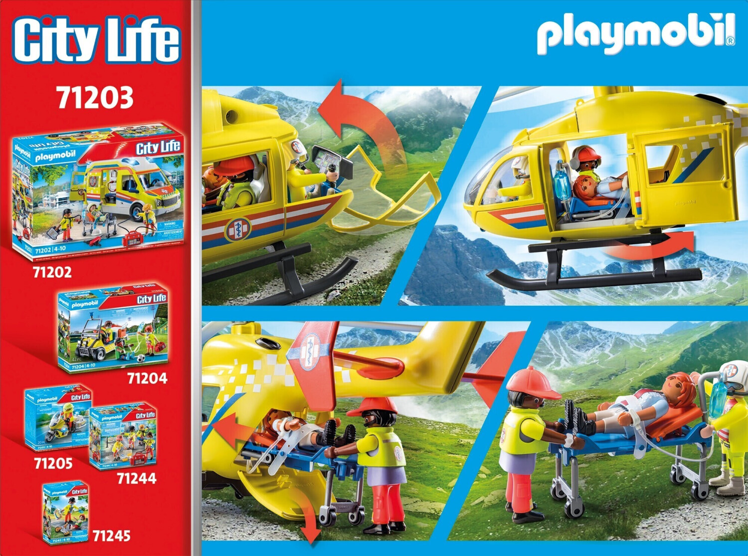 Soldes Playmobil Hélicoptère médical (6686) 2024 au meilleur prix