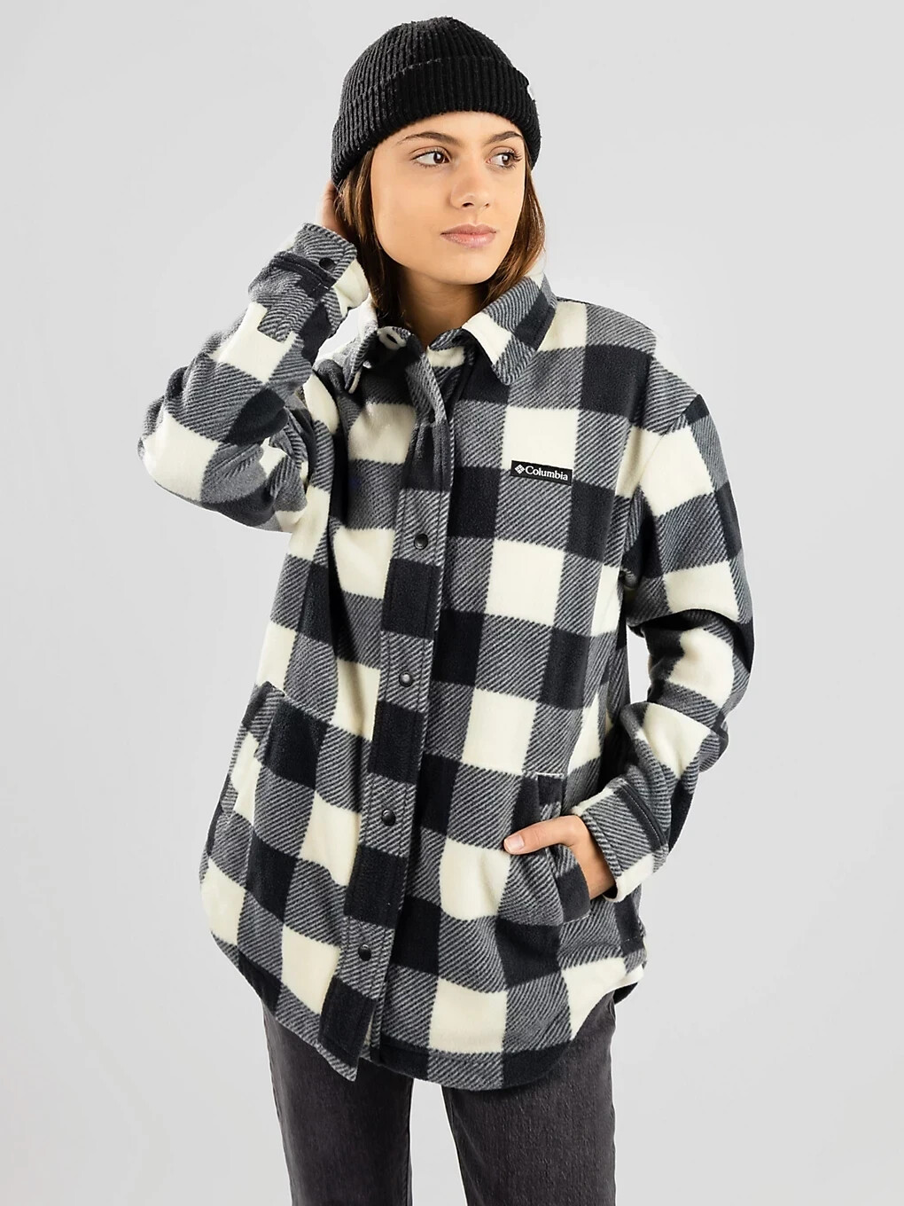 Columbia Women Benton Springs™ Fleece Shirt Jacket chalk check