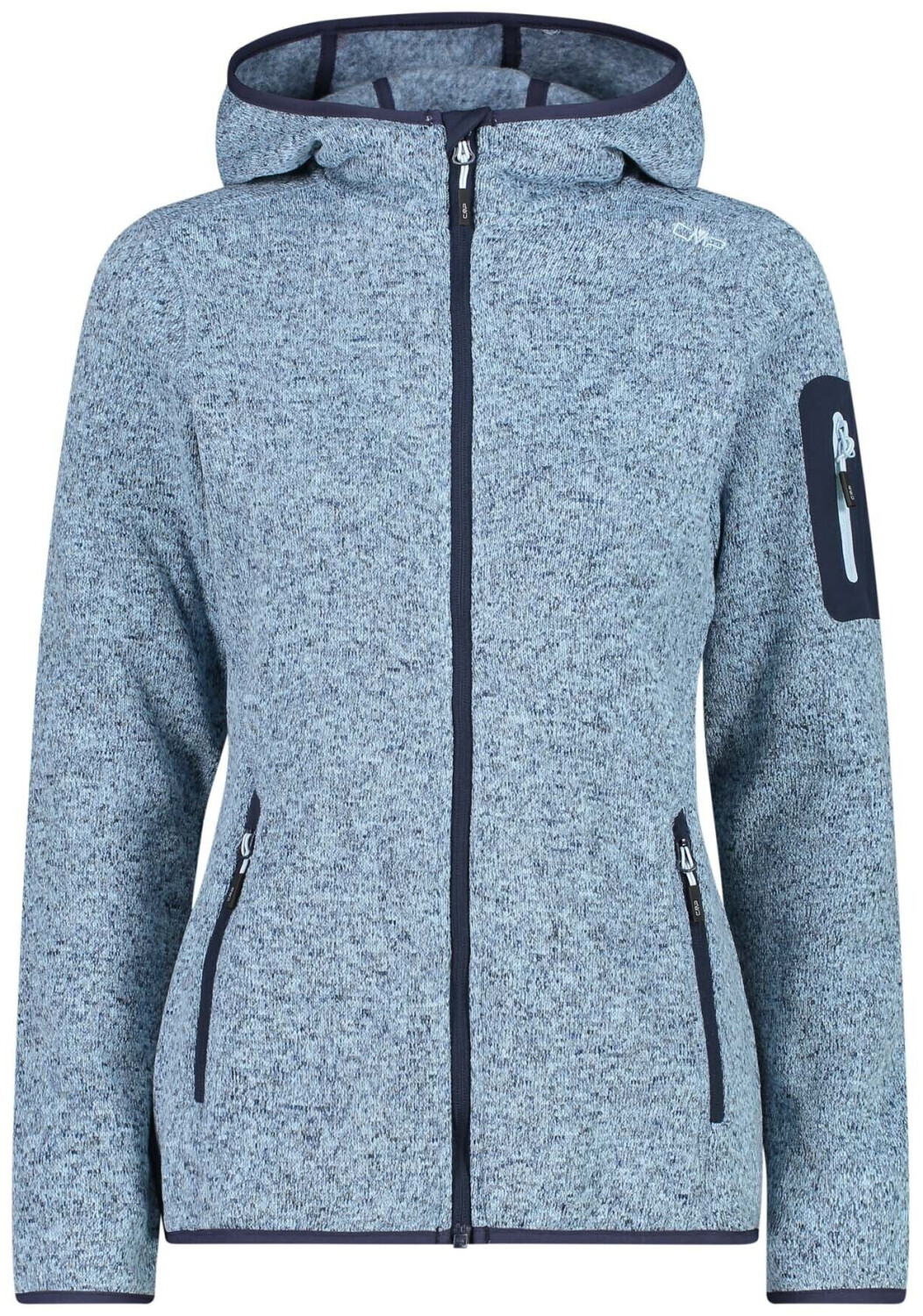 CMP Woman Fleece Jacket Fix Hood (3H19826) cristall blue/blue ink