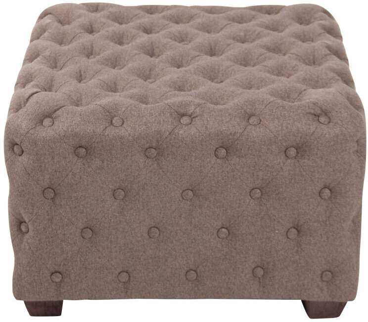 CLP Stool Nimes fabric square with decorative buttons