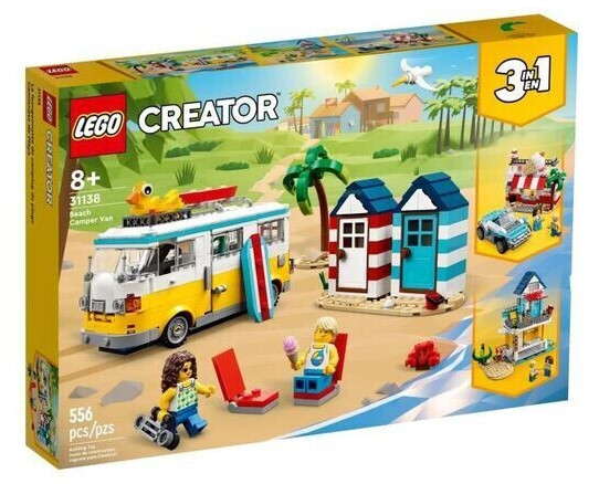 LEGO Creator 3 en 1 - Camping-car à la plage (31138)
