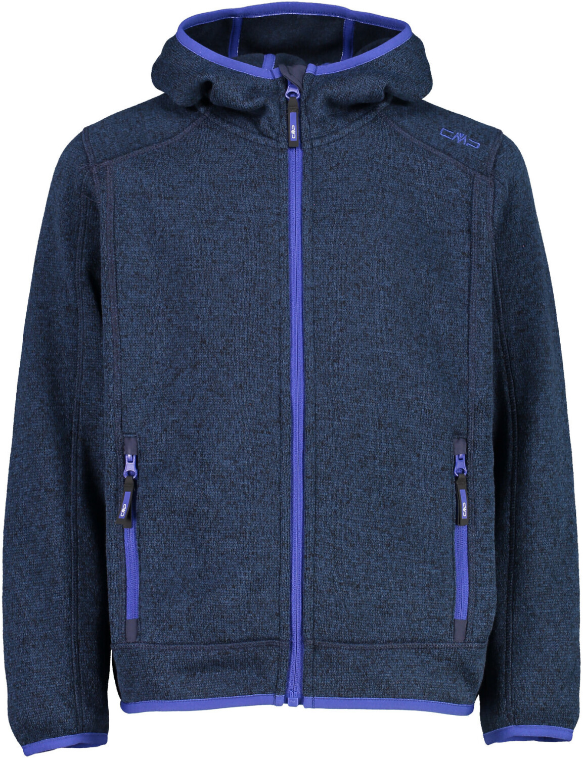 CMP Boy Fleece Jacket Fix Hood (3H60844) inchiostro/nero