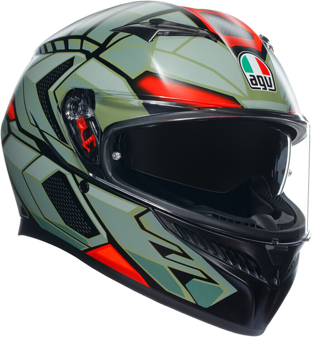 AGV K-3 SV Decept vert/rouge