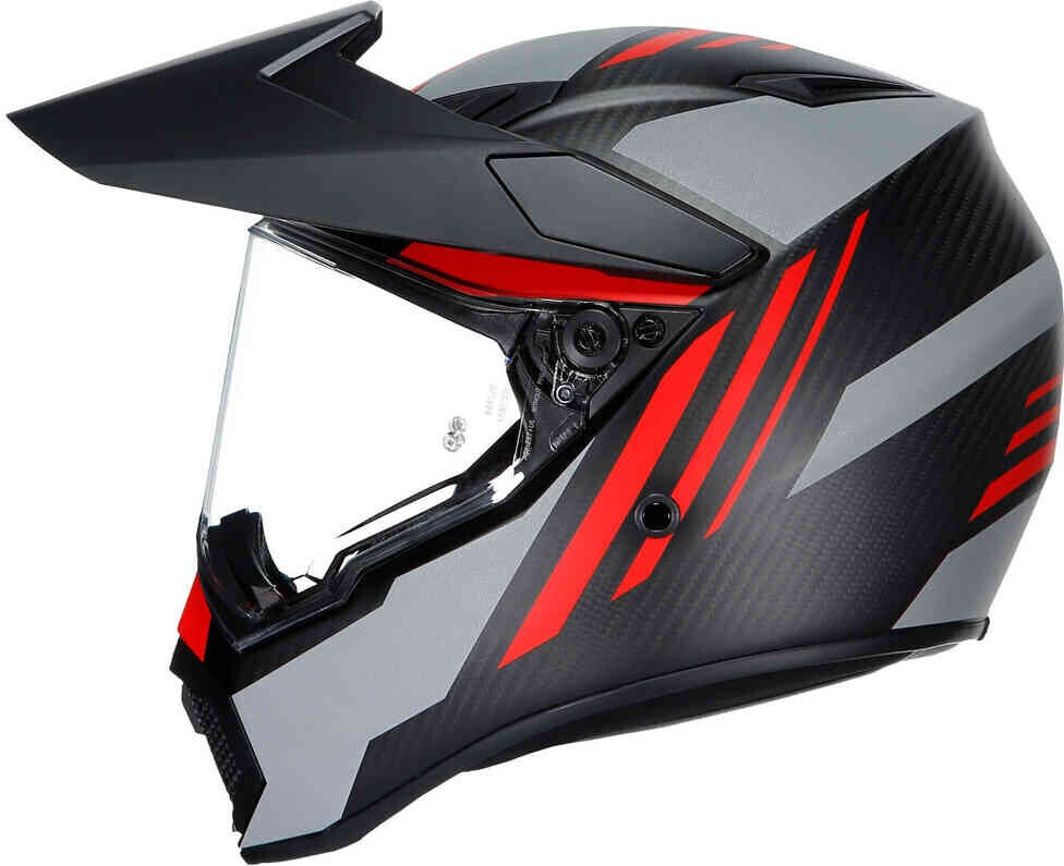 AGV AX9 Refractive noir/gris/rouge