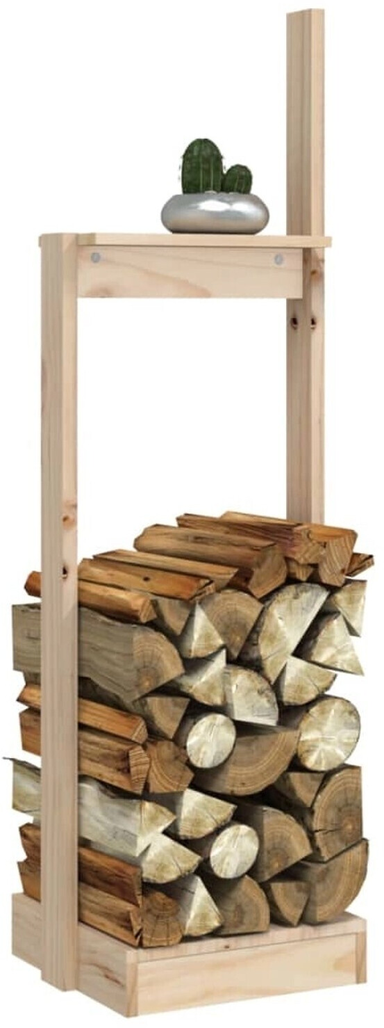 vidaXL Solid pine wood holder 33,5x30x110 cm brown (822616)