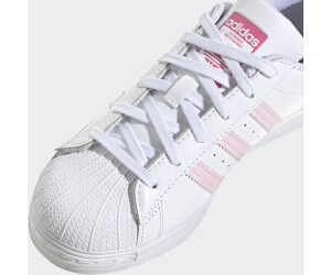 Superstar gs trainers shop white clear pink