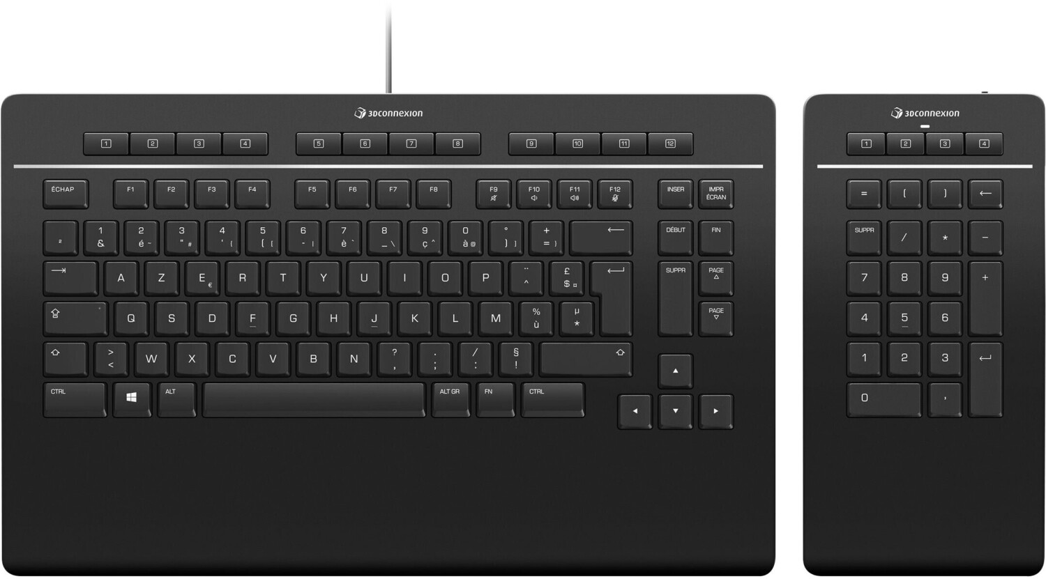 3Dconnexion Clavier Pro avec Clavier numérique (FR)