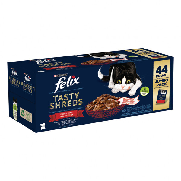 Felix Tasty Shreds selection from the country 44x80g