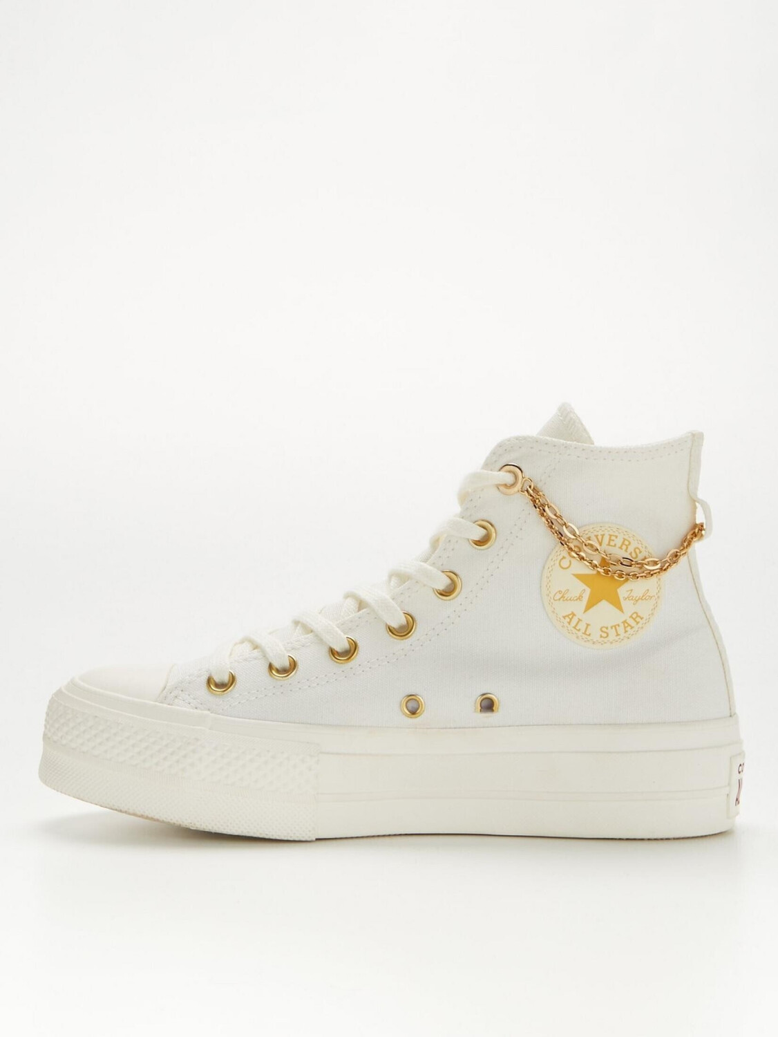 Buy Converse Chuck Taylor All Star Lift High Top Gold Chain Egret