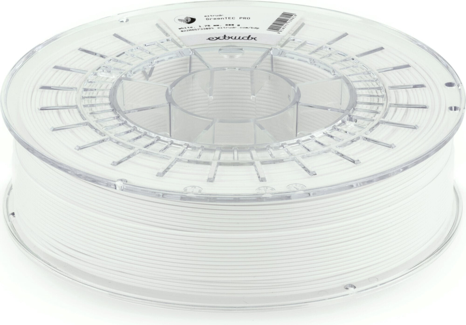 Extrudr GreenTEC Filament 1,75mm 800g White